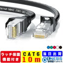 LANケーブル cat6 10m GSPOWER 爪折れ防止