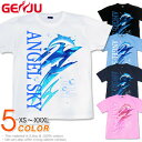 GENJU Tシャツ メンズ 夏 イルカ 海 アメカジ ロングTシャツ ドルフィン グラフィティ サイズ 半袖 長袖 ブランド tシャツ ティーシャツ ロンT ANGEL SKY ブラック 黒 青 ネイビー ホワイト 白 大きめサイズあり XXL XXXL 2L 3L 4L 90-140cm XS-XXXL