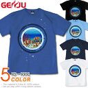 GENJU Tシャツ メンズ 夏 珊瑚 海 水族館 ニモ クマノミ ディズニー リゾート 可愛い 海物語 ブランド tシャツ 半袖 長袖 ロンT JewelBox-Amphiprion clarkii- ブラック 黒 ネイビー ホワイト 白 大きめサイズあり XXL XXXL 2L 3L 4L 90-140cm XS-XXXL