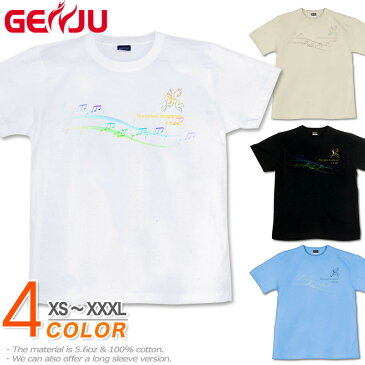 GENJU Tシャツ メンズ 天使 翼 楽譜 可愛い ロングTシャツ アメカジ グラフィティ 半袖 長袖 ブランド tシャツ ティーシャツ ロンT AngelVoice ブラック 黒 ピンク ホワイト 白 大きめサイズあり XXL XXXL 2L 3L 4L 90-140cm XS-XXXL