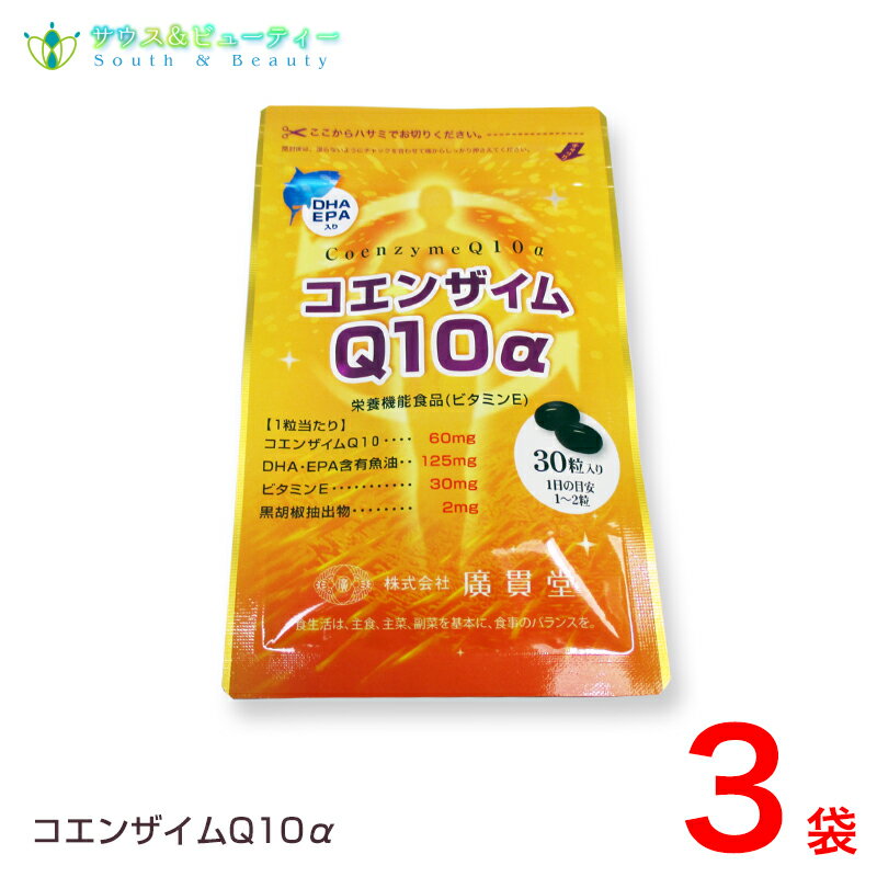 コエンザイムq10（1袋/30粒入）3袋3ヶ月分話題のDHA・EPA配合 1