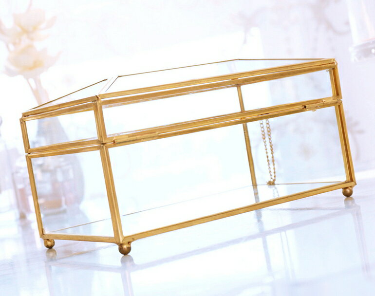 【20%OFFセール】【送料無料 ※北海道・沖縄・離島除く 】 GMS01974 高級 ゴールド アンティーク調 上品 キラキラ 豪華 ゴージャス ホテル ガラス製 ボックス ティッシュケース [2]