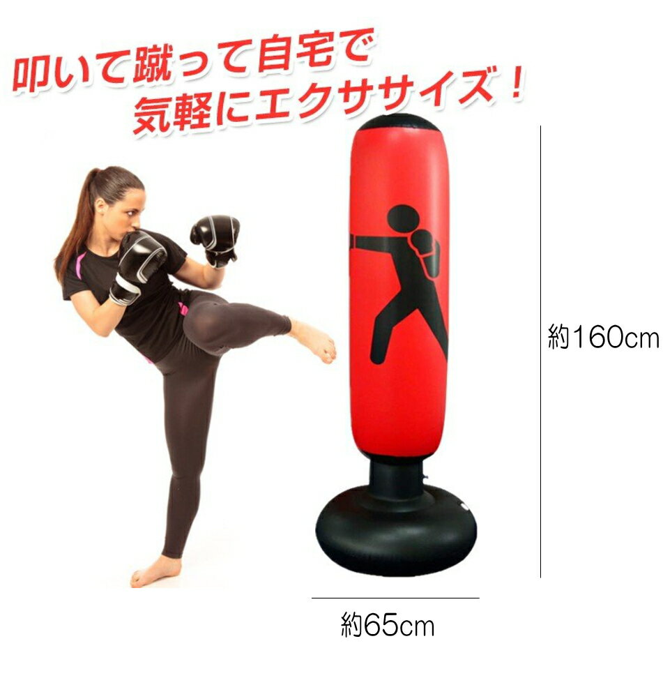 【全商品ポイント5倍】 【※沖縄・離島を除く】GMS02306 自宅で楽しく エクササイズ ストレス解消 運動不足解消 エアー 空気 コンパクト収納 パンチングバック パンチバッグ スタンディング バッグ 大人用グローブ付き エア-ポンプ付き 品番:GMS02306通販格安セール情報 楽天 通販