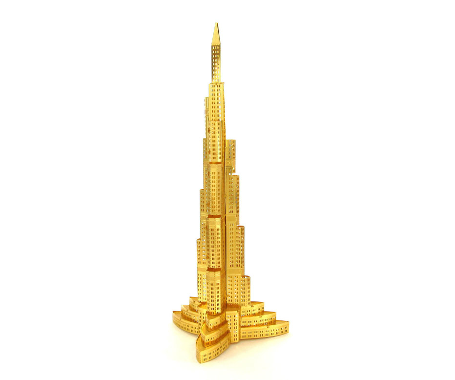 パズルテンヨー メタリック ナノパズル ゴールドシリーズ ブルジュ・ハリファ ギフト対応 あす楽 おうち時間 大人かわいい雑貨