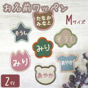 大きい お名前ワッペン 子供用 ひらがな 刺繍 名入れ ワッペン 入学 入園 保育園 幼稚園 2枚