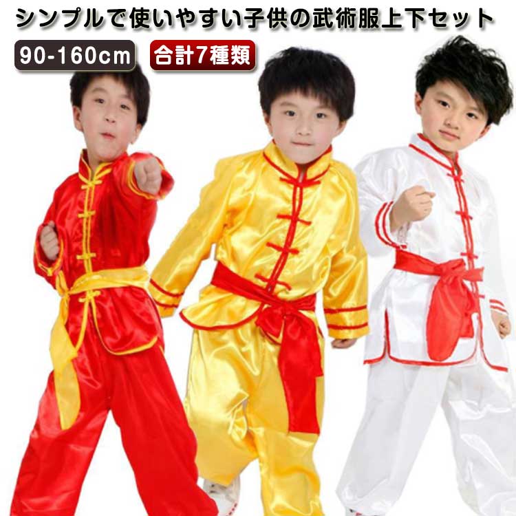 子供カンフー衣装 気功 長袖 半袖 中国武術服 男女兼用 ダンス衣装 武術衣装 功夫 公演服 舞台演出服 ..