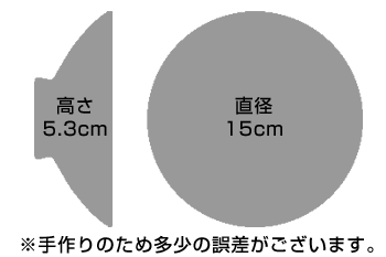 白山陶器 　平茶わん（平茶碗）　ブルーの下地に細模様