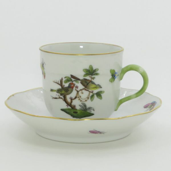 乐天商城 - ヘレンド カップ&ソーサー■ロスチャイルドバード デミタスC&S 鳥 蝶 1客 HEREND 1級品 4