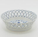 ロイヤルコペンハーゲン ボウル■ブルーフルーテッド フルレース Royal Copenhagen フルーツバスケット 19cm 透かし 果物皿 深皿 1個 1級...