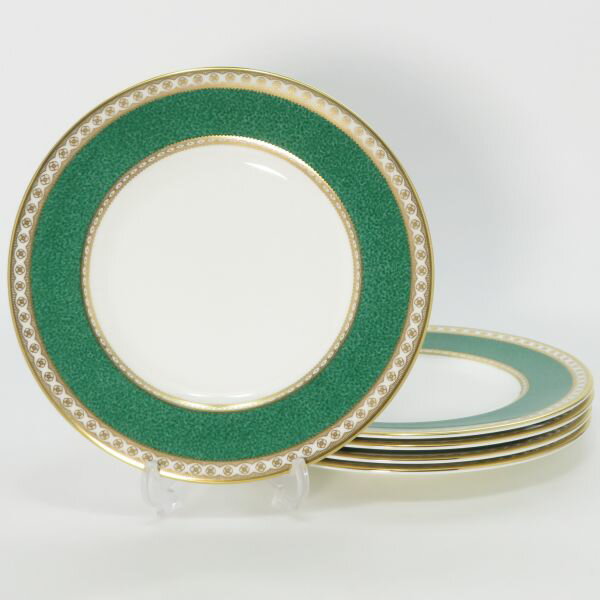 ウェッジウッド プレート■ユーランダー パウダー グリーン サラダプレート 17cm 皿 洋食器 5枚セット WEDGWOOD 1級品