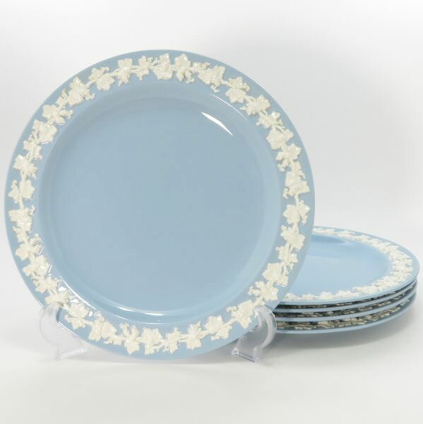 ウェッジウッド プレート■クイーンズウェア クリームオンラベンダー ディナープレート 25.5cm WEDGWOOD 5枚セット 洋食器 1級品