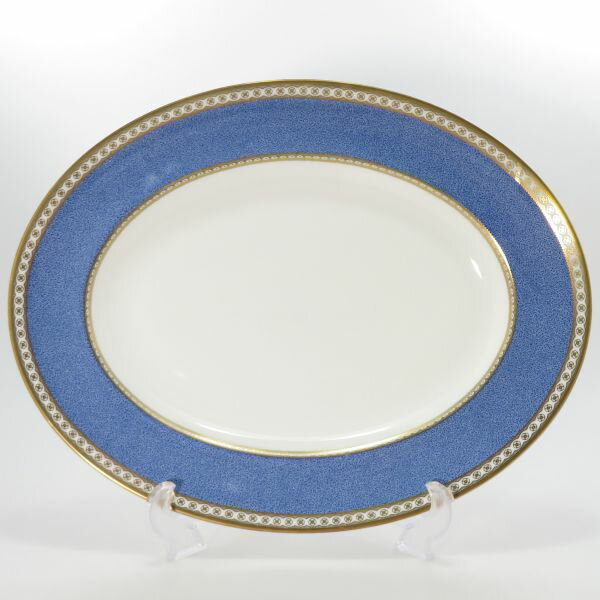 乐天商城 - ウェッジウッド プレート■ユーランダーパウダーブルー オーバルプレート 35.5cm WEDGWOOD 洋食器 1枚 大皿 1級品