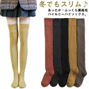 ロングソックス 厚手 防寒靴下 オーバーニー ソックス ポカポカ 2足セット パイル レディース スクールリブ編み あったか 防寒 保温 大人 膝上丈 美脚 おしゃれ 中学生 通学 通勤 冷え対策 ニーハイソックス