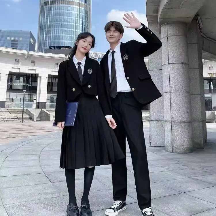 韓国 大きいサイズ フォーマルスーツ 男子高生 ブレザー 高校生制服 女子＆男子スクール制服 女子高生 中学生 入学式スーツ 春秋冬 無地 スクールスーツ 4点セット 学生服 jk 入学式/文化祭/卒業式/発表会 ブレザー コスプレ制服 学生制服