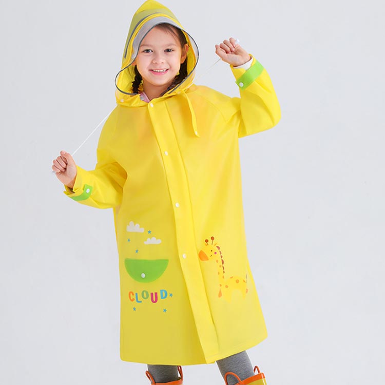 レインコート 子供用 レインウェア カッパ つば付き 雨具 ポンチョ レイングッズ 通学 男の子 女の子 ランドセル対応 幼稚園 旅行 防水　送料無料