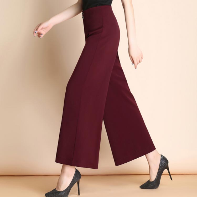 全4色×9サイズ！ハイウエスト パンツ ワイドパンツ レディース ボトムス スラック...