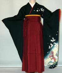 Rakuten - 【レンタル】振袖、袴（はかま）レンタル【青・青紫・緑系】【HF716】標準/L寸/7号/9号/11号/13号/冬春キャンペーン