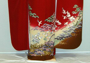 【レンタル】振袖、袴（はかま）レンタル【赤・ピンク・赤紫系】【HF745】標準/L寸/7号/9号/11号/13号/冬春キャンペーン