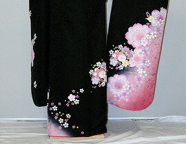 【レンタル】振袖レンタル【黒・茶・グレー系】【RS755】標準/L寸/7号/9号/11号/13号 冬春キャンペーン