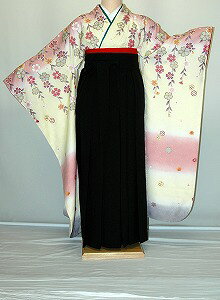 Rakuten - 【レンタル】振袖、袴（はかま）レンタル【白・薄色系】【HF759】標準/L寸/7号/9号/11号/13号/冬春キャンペーン