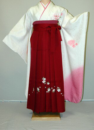 Rakuten - 【レンタル】振袖、袴（刺繍はかま）レンタル【白・薄色系】【HF769】標準/L寸/7号/9号/11号/13号/冬春キャンペーン