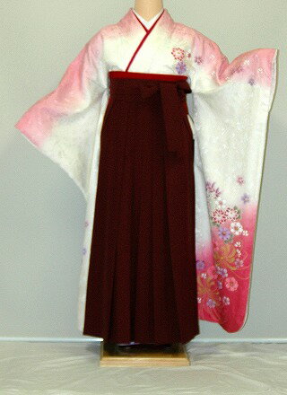 【レンタル】振袖、袴（はかま）レンタル【白・薄色系】【HF830】標準/L寸/7号/9号/11号/13号/冬春キャ..