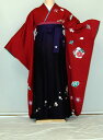 【レンタル】振袖、袴(刺繍はかま)レンタル【赤・ピンク・赤紫系】【HF900】ワイドサイズ/ゆったり/大きい/幅広/2L/3L/13号/15号/17号/袴レンタル 冬春キャンペーン
