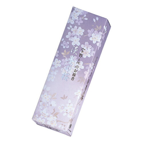 線香 日本香堂 宇野千代のお線香　淡墨 ( うすずみ ) の桜 小バラ詰 お線香 御線香 お線香ギフト 贈答用線香 進物用線香 進物線香 贈答 ギフト 贈り物 送る お盆 初盆 新盆 お悔やみ 法事 御供 お供え物のサムネイル