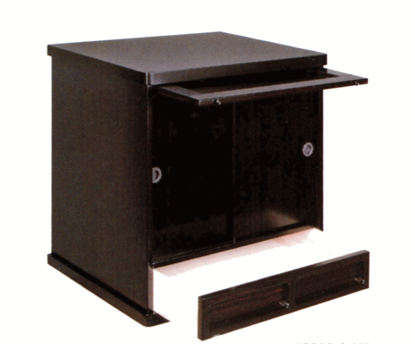 仏壇 台 黒檀調 仏壇台 膳引 引き出し付