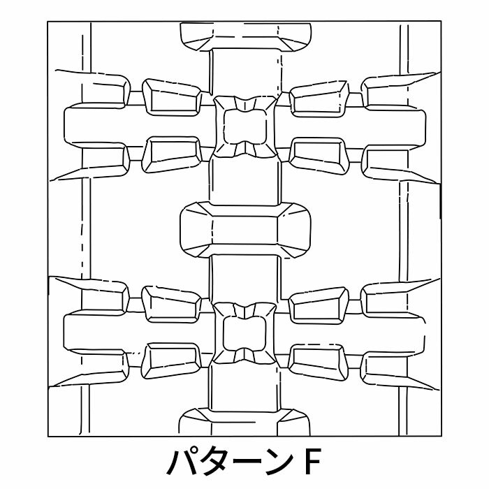マクシス MAXIS　除雪機用ゴムクローラー Nx120x21x60(6126002101)　2本　芯金レス...