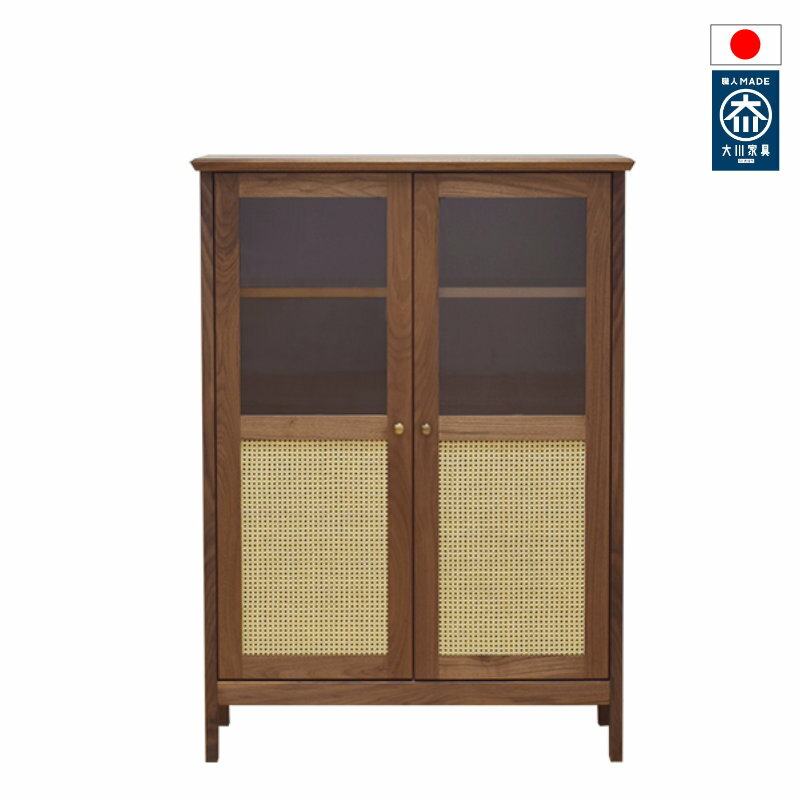 Rakuten - 90 キャビネット ロータイプ無垢 日本製 国産 大川家具 おしゃれ 北欧風 木 選べる素材