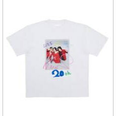 NEWS 【 twen Tシャツ 】20th Anniversary LIVE 2023 NEWS EXPO オフィシャルグッズ ニュース 増田貴久 小山慶一郎 加藤シゲアキ 半袖 半袖Tシャツ 白 ホワイト