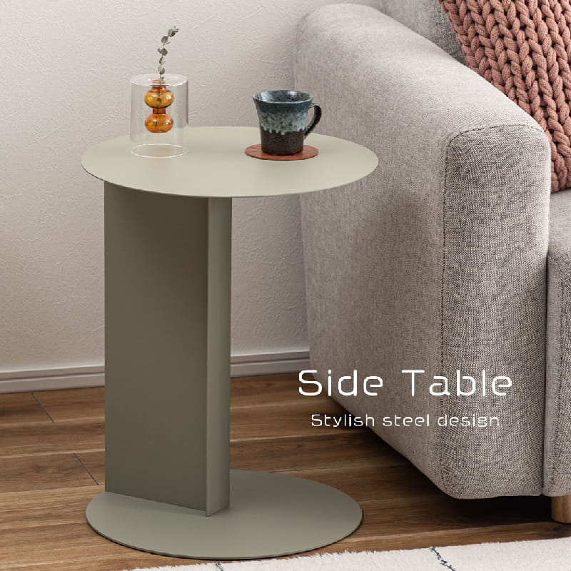 サイドテーブル ( テーブル コの字型 コの字 シンプル コンパクト おしゃれ レトロ モダン アシンメト..