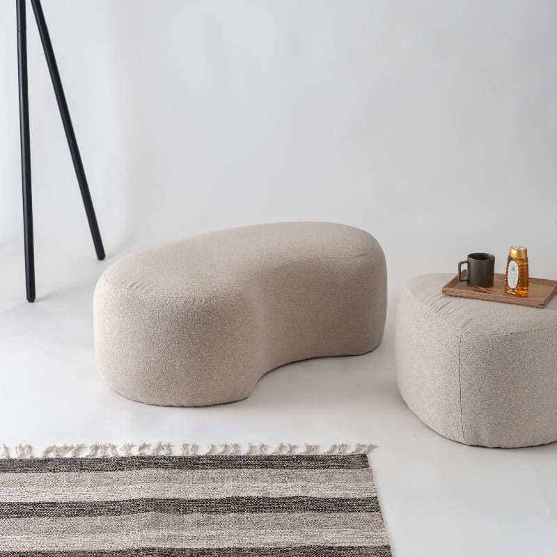 スツール ( イス 椅子 チェア 腰掛け ビーンズ チャコールグレー グレー ブラウン シンプル モダン デ..