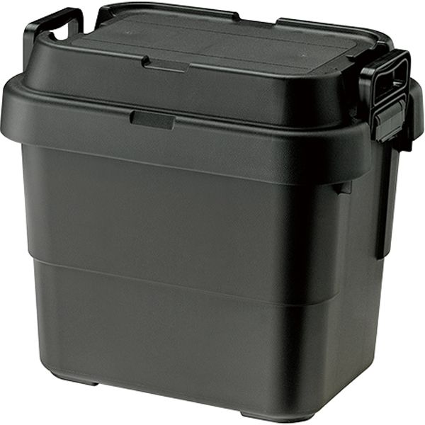 トランクカーゴ S蓋 20L W39.2×D29.4×H35.7 ( 収納ボックス 収納ケース 容量20リットル 箱 アウトドア 衣類収納 おもちゃ箱 フタ付き 座れる スツール プラスチック シンプル ミリタリー おしゃれ )