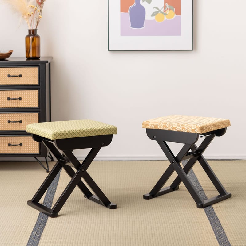 法事フォールディングスツール ( 法事 スツール チェア 折りたたみ 和風 お座敷 背もたれなし コンパク..