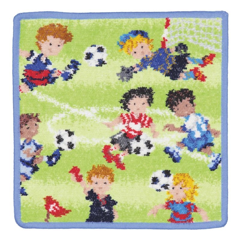 FEILER フェイラー タオルハンカチ ハンドタオル SOCCER 25×25cm レディース キッズ