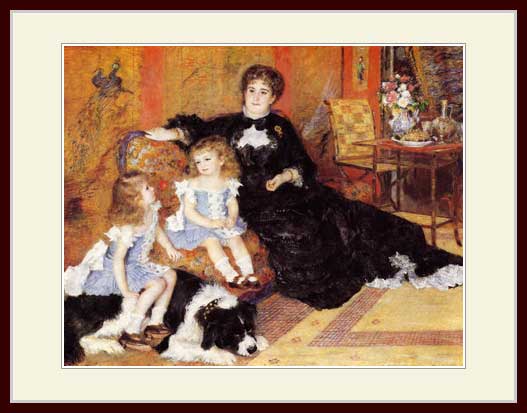 絵画 シャルパンティエ夫人とその子どもたち アンティーク コンパクトミラー② 絵画 シャルパンティエ夫人とその子どもたち アンティーク