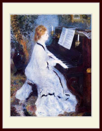 樂天商城 - ルノワール・[ピアノを弾く婦人]