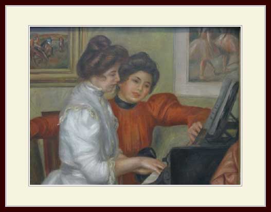 ルノワール・[Yvonne and Christing LaRolle at the piano]