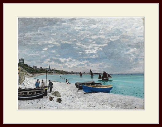 モネ・「サンタドレスの浜辺」