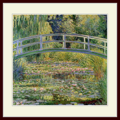 モネ・「睡蓮の池と日本の太鼓橋」