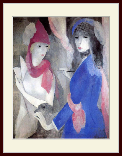 乐天商城 - ローランサン・「画家とモデル」