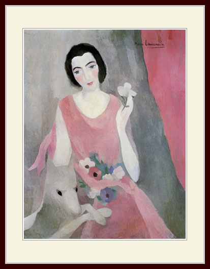 美術, 美術品, 古董, 民間工藝品 - ローランサン・「ドメニカ・ポール・ギョーム夫人の肖像」