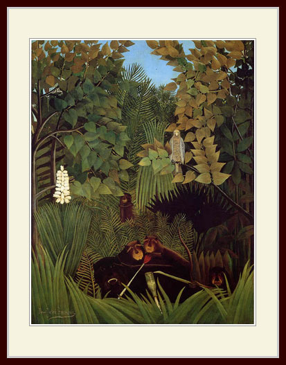 ルソー・「陽気なおどけものたち」