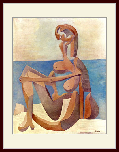 乐天商城 - ピカソ・「海辺に座る女」