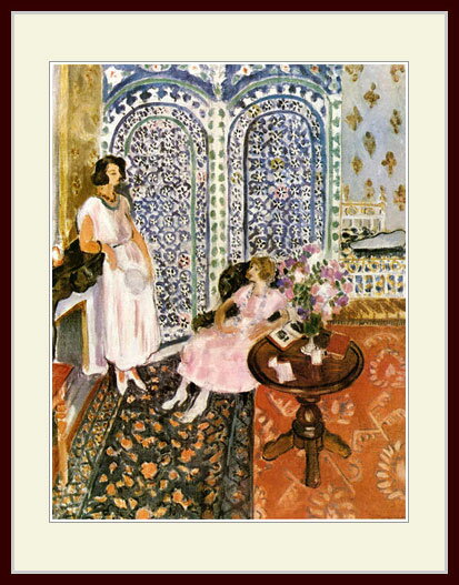 樂天商城 - マティス・「モール風衝立のある室内」