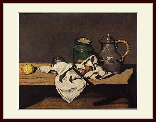 セザンヌ・「黒と白の静物」