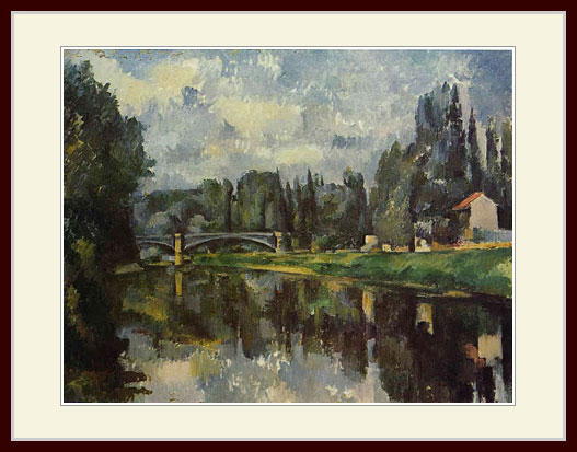 セザンヌ・「マルヌ川の橋」