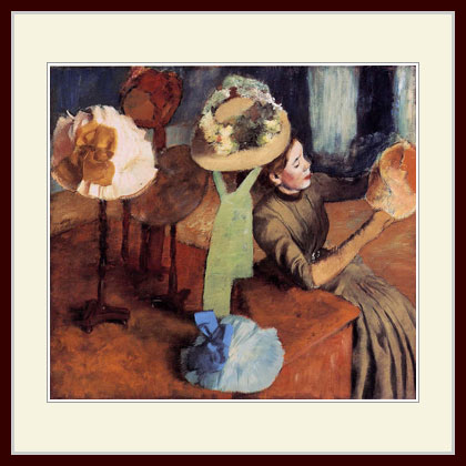 乐天商城 - ドガ・[婦人帽子店にて]